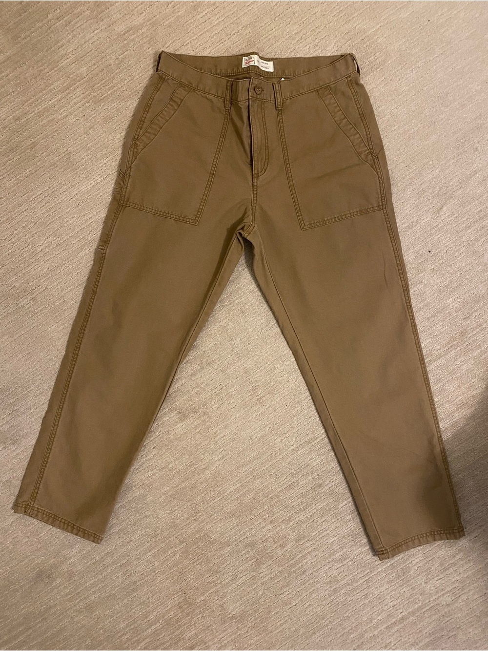 Old Navy Men's Khaki Utility Chinos in Brown